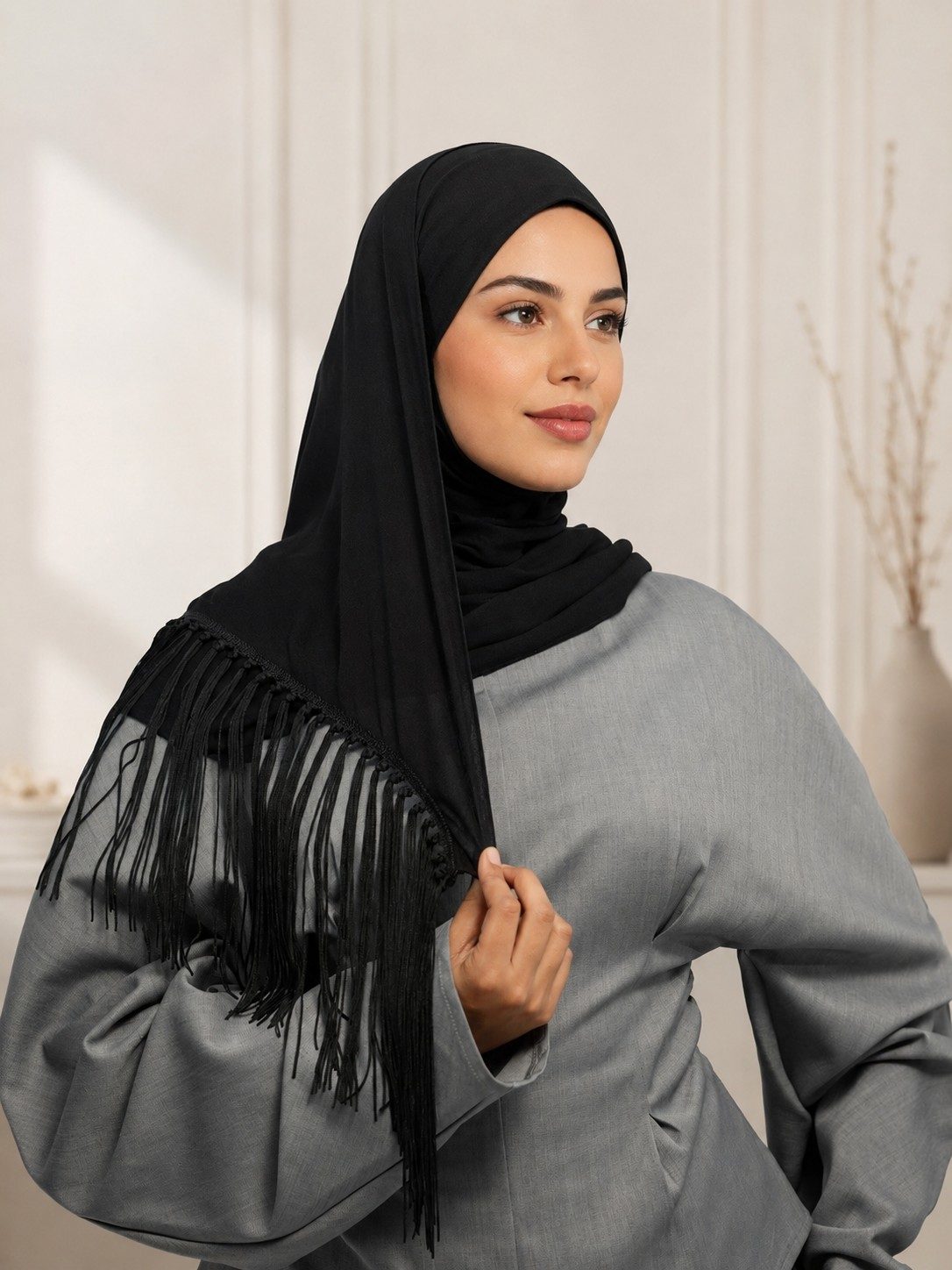 modal tassel hijab wholesale manufacturer factory guide Yiwu China