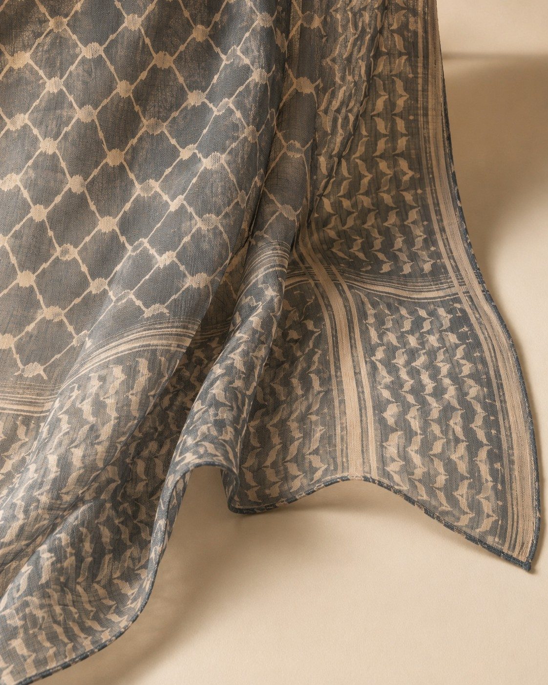 30s Print Modal Keffiyeh Geometric Hijab wholesale manufacturer China detail