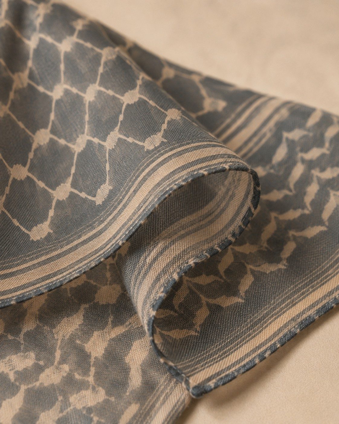 30s Print Modal Keffiyeh Geometric Hijab wholesale manufacturer China detail