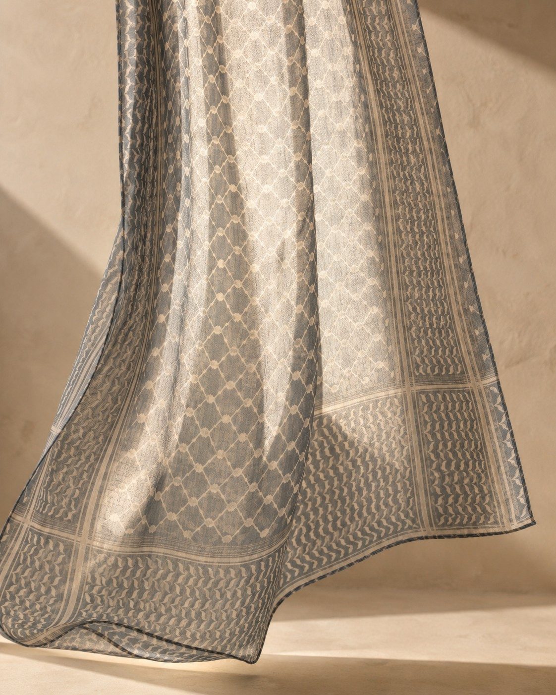 30s Print Modal Keffiyeh Geometric Hijab wholesale manufacturer China detail