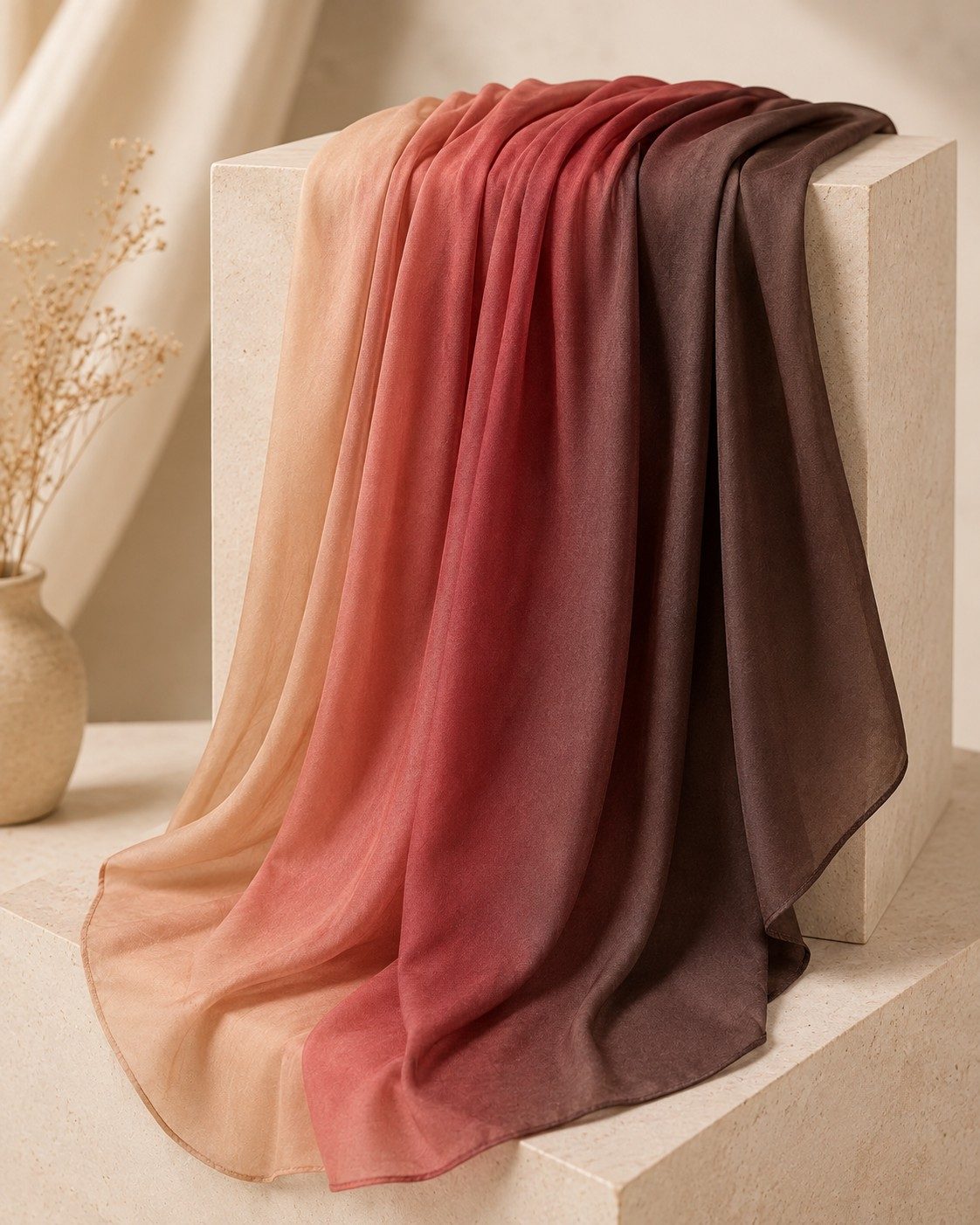 30s Print Modal Ombre Gradient Hijab wholesale manufacturer China detail