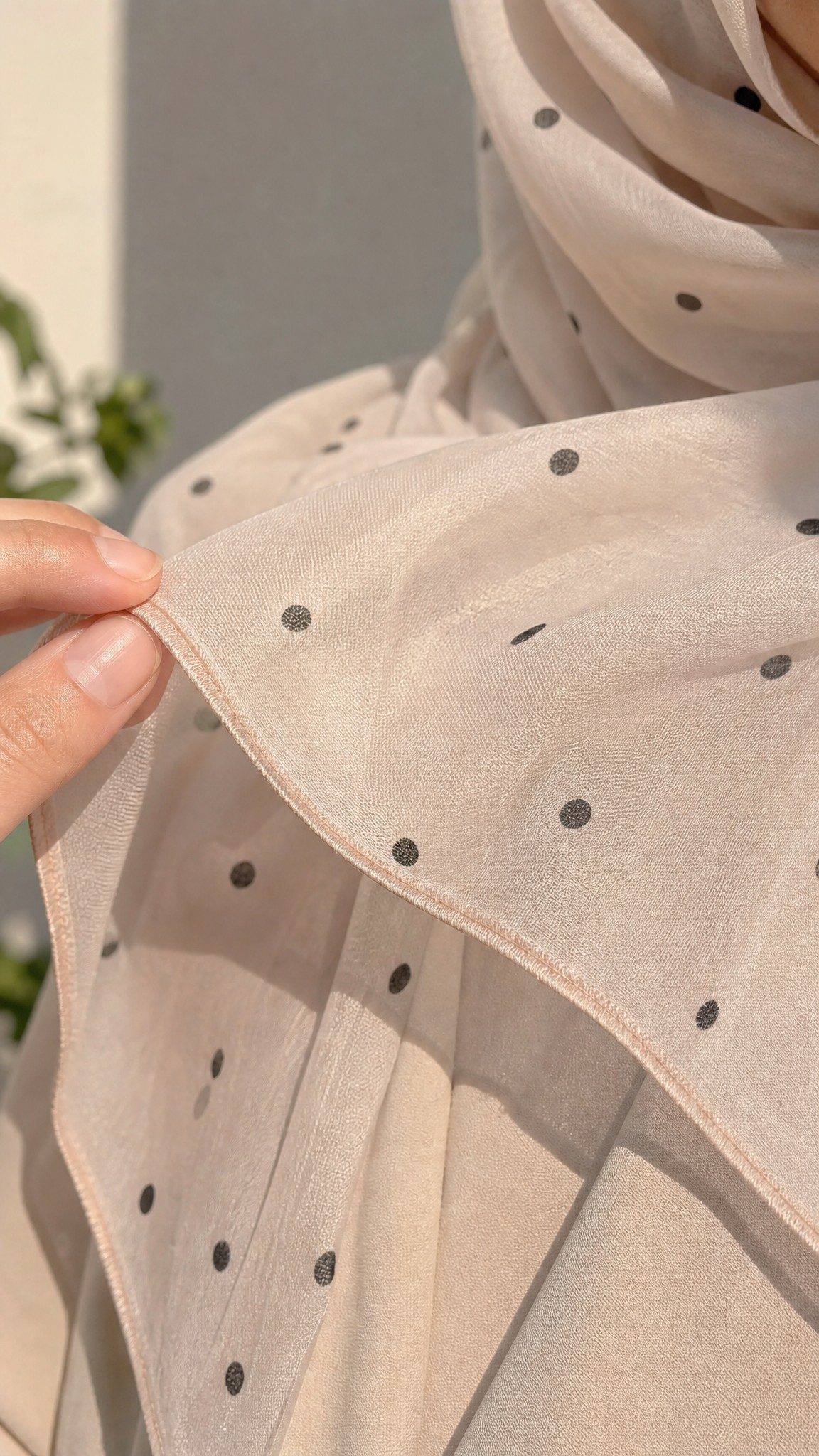 30s Modal Polka Dot Print Hijab wholesale manufacturer China detail