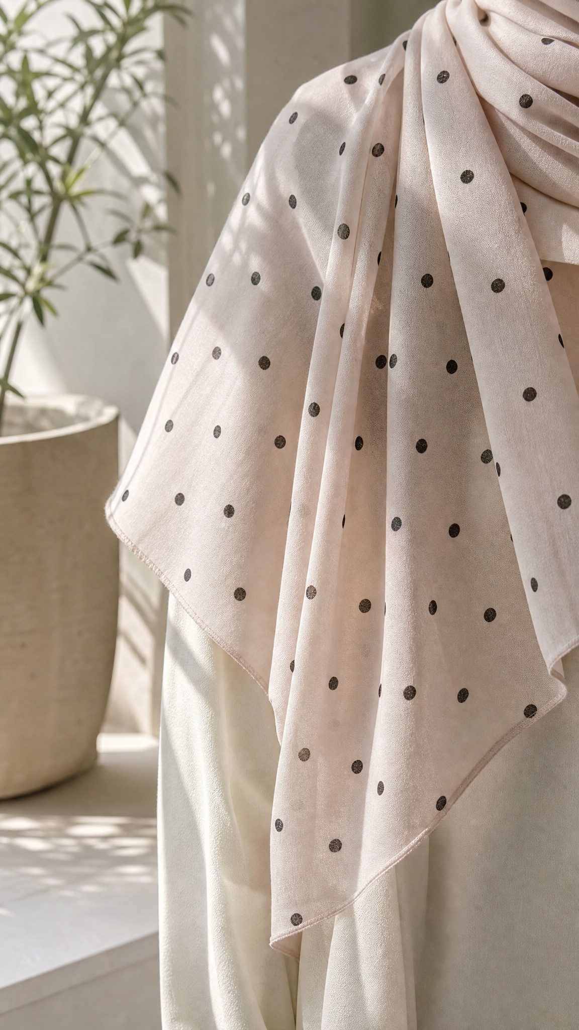 30s Modal Polka Dot Print Hijab wholesale manufacturer China detail